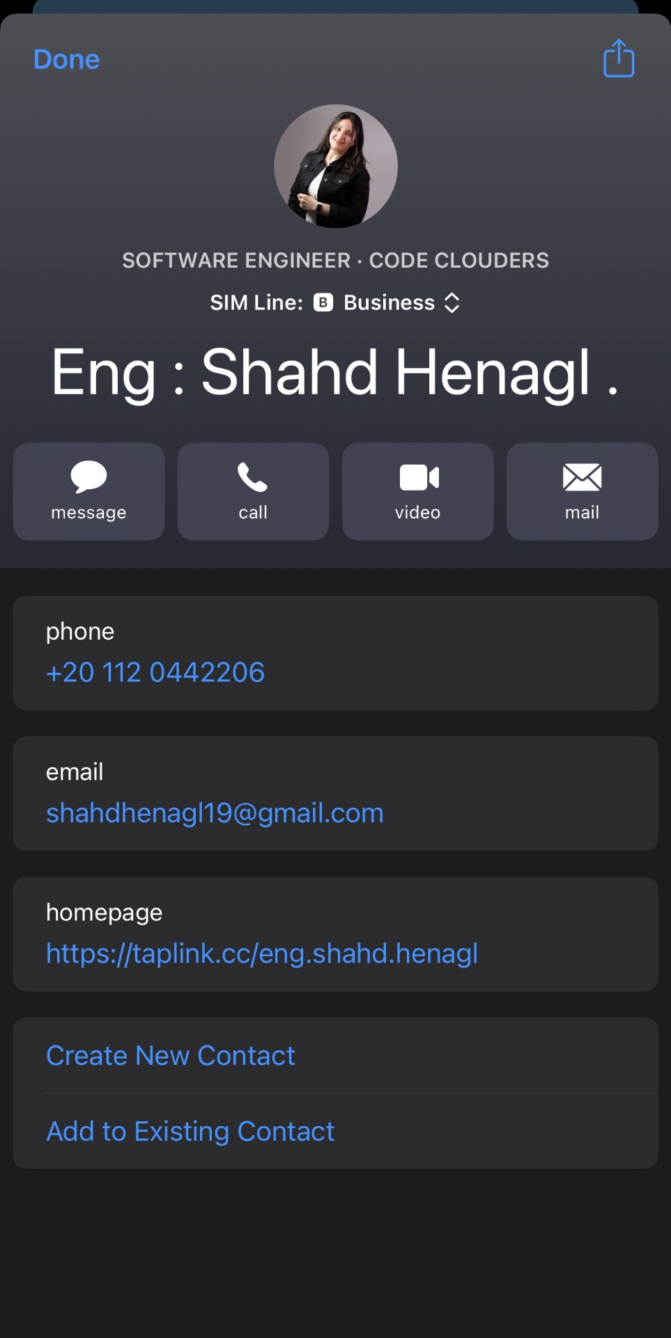 Save Contact