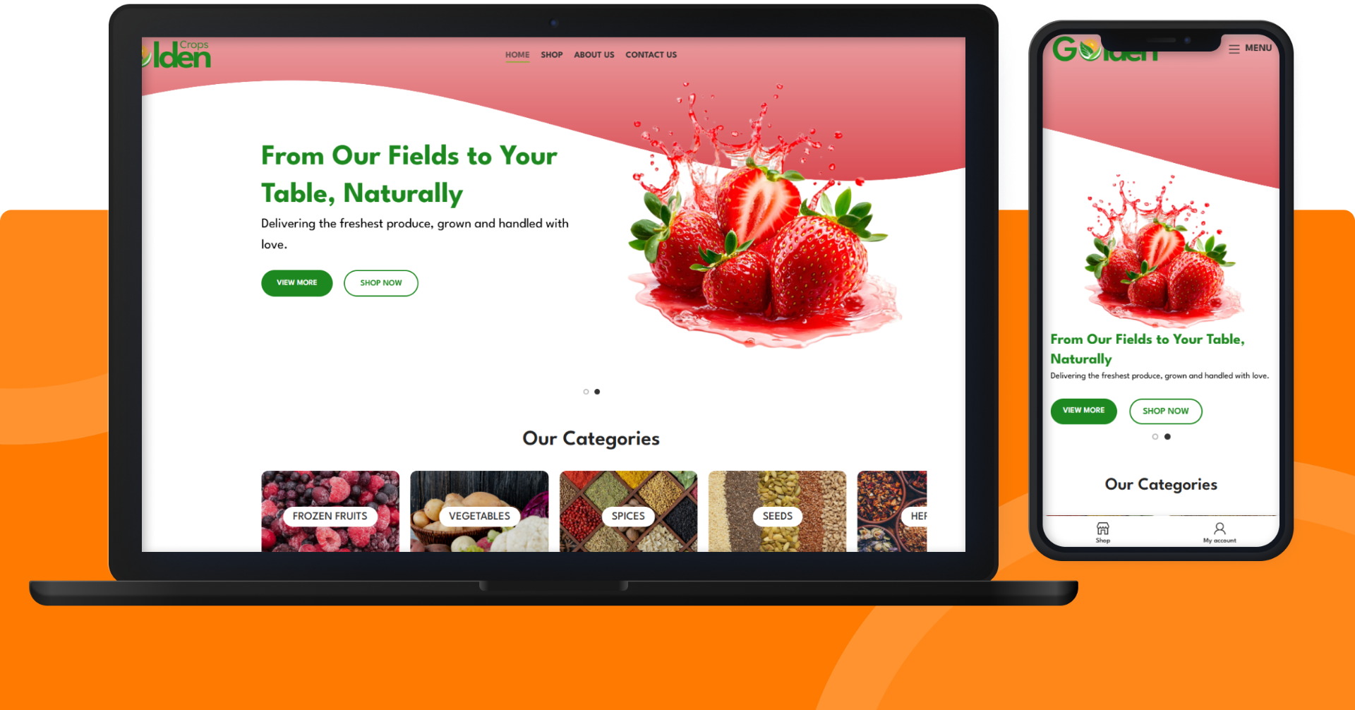 Golden crops Website