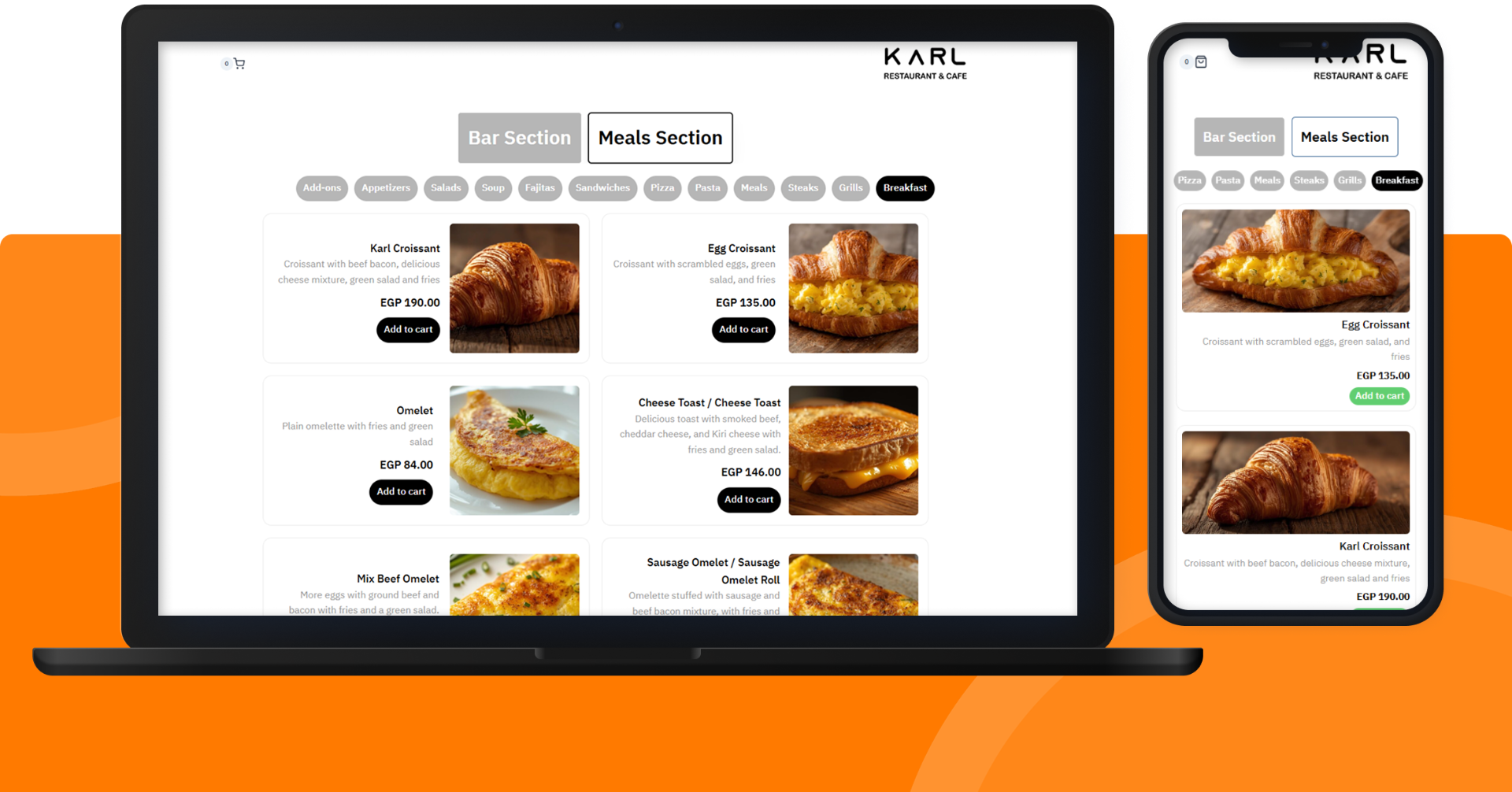 Menu Karl Websites